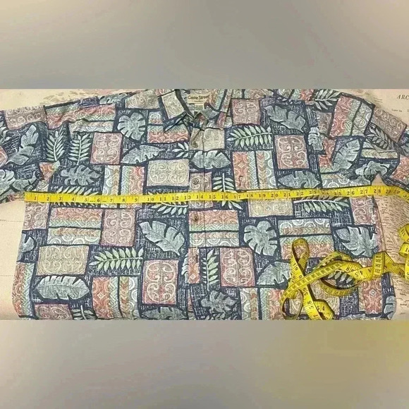 Vintage Cooke Street Reverse Print Honolulu Hawaii Short Sleeve Button Down 2XL - Picture 6 of 6